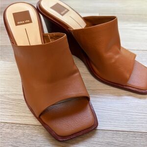 Dolce Vita Brown Leather Mules